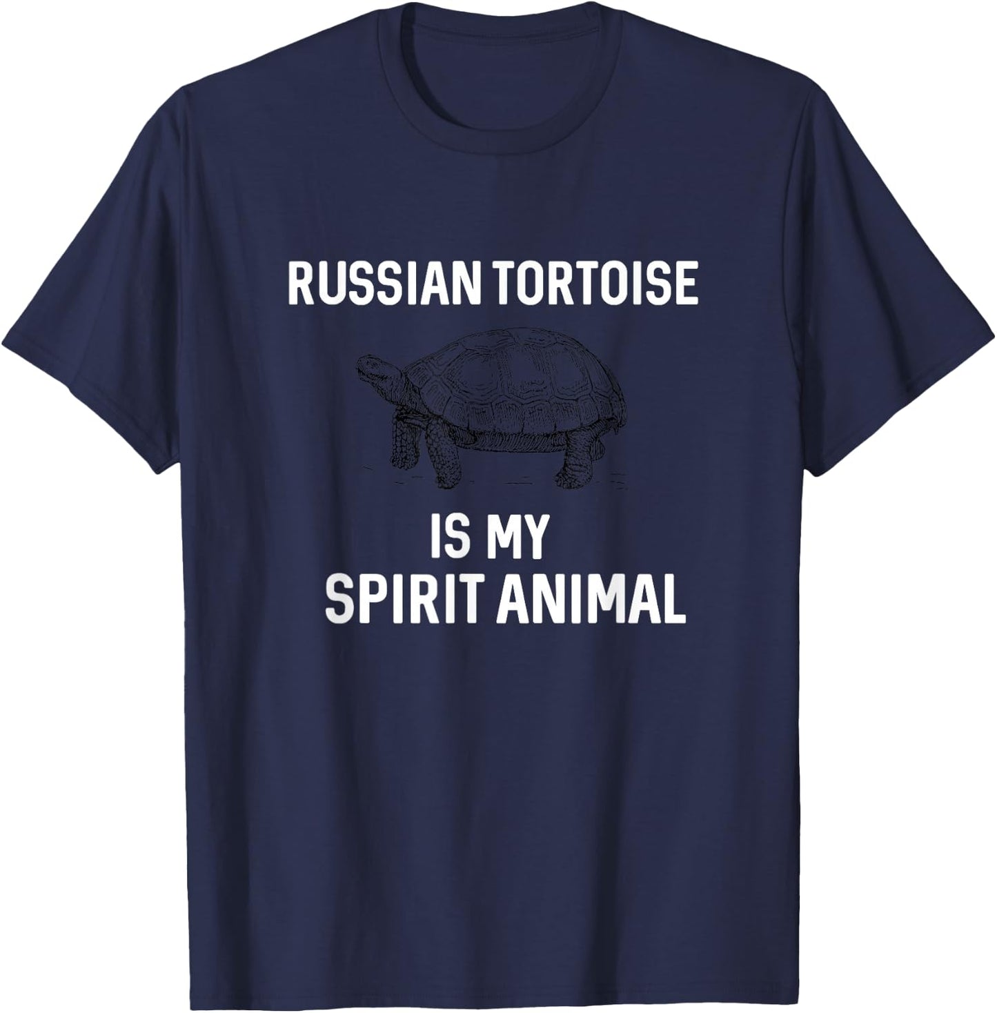 Tortoise - Russian Tortoise lovers Gift T-Shirt - T-Shirt | Navy