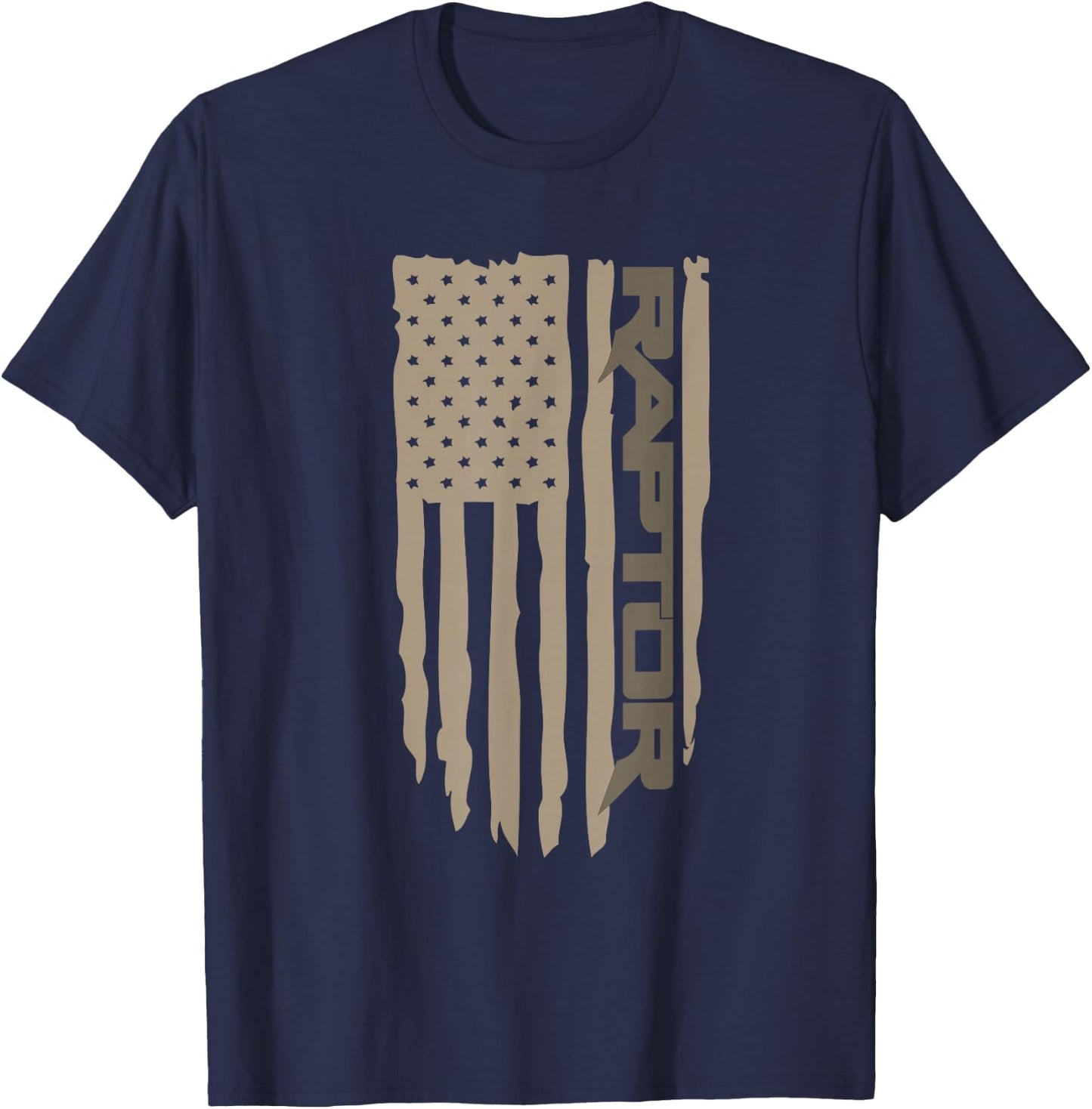 Wandering Wheels Raptor Truck American Flag T-Shirt - T-Shirt | Navy
