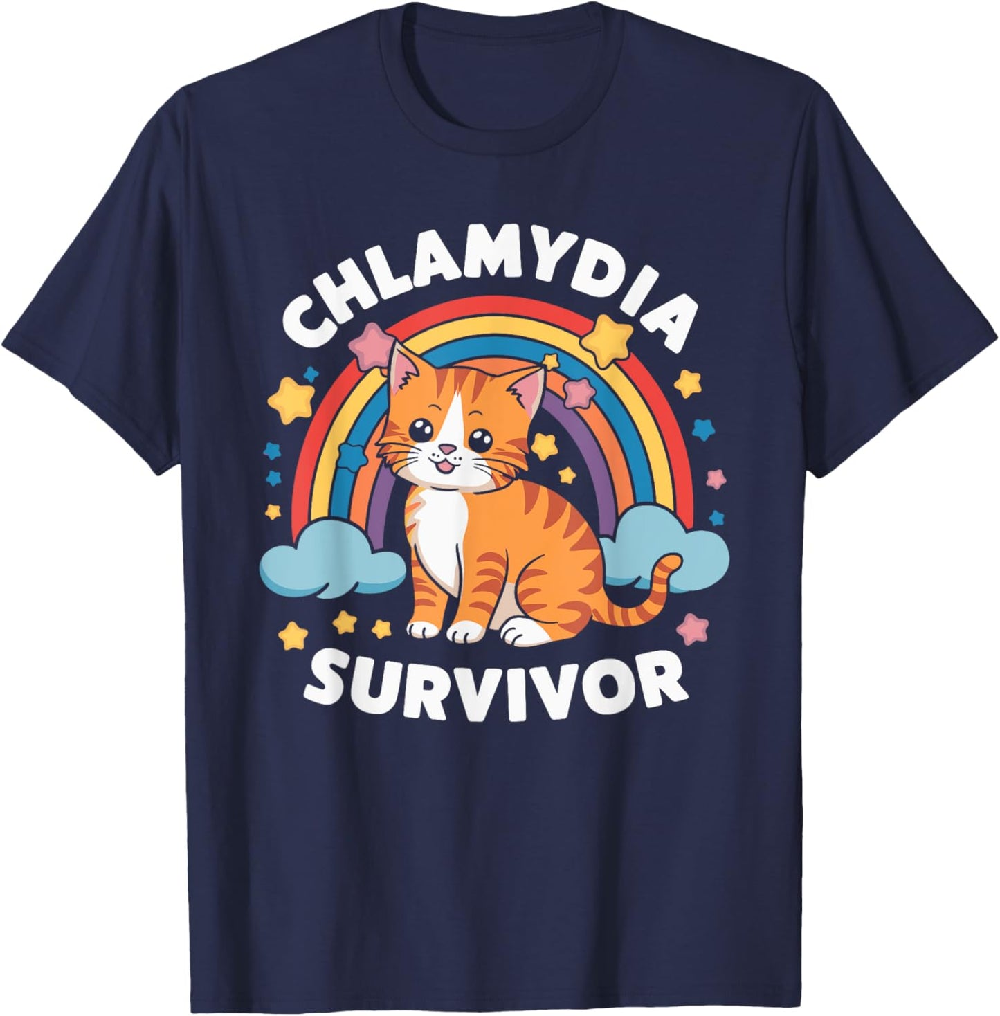 Chlamydia Survivor T-Shirt - T-Shirt | Navy
