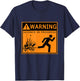 Warning Science in Progress Funny Scientist T-Shirt - T-Shirt | Navy