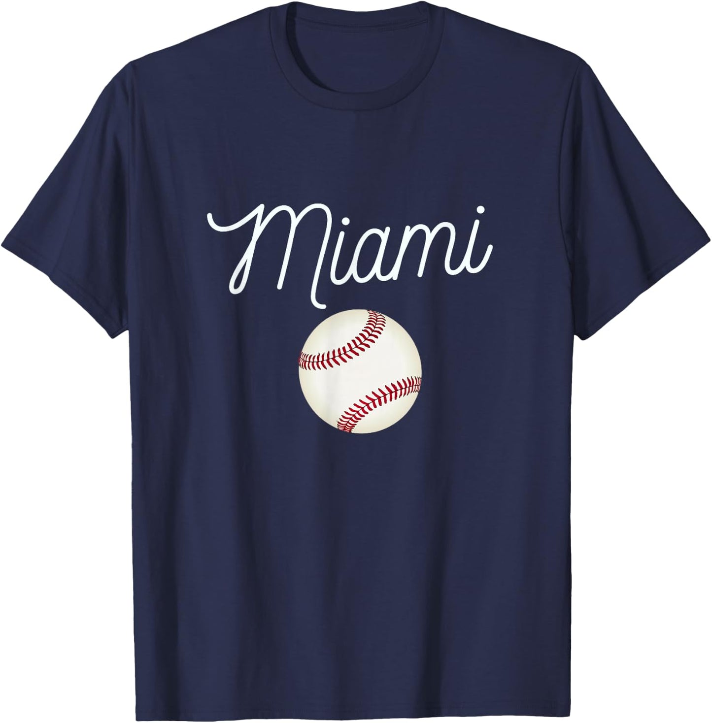 Cool Giant Marlin Ball for Miami Hometown Baseball Fans T-Shirt - T-Shirt | Navy