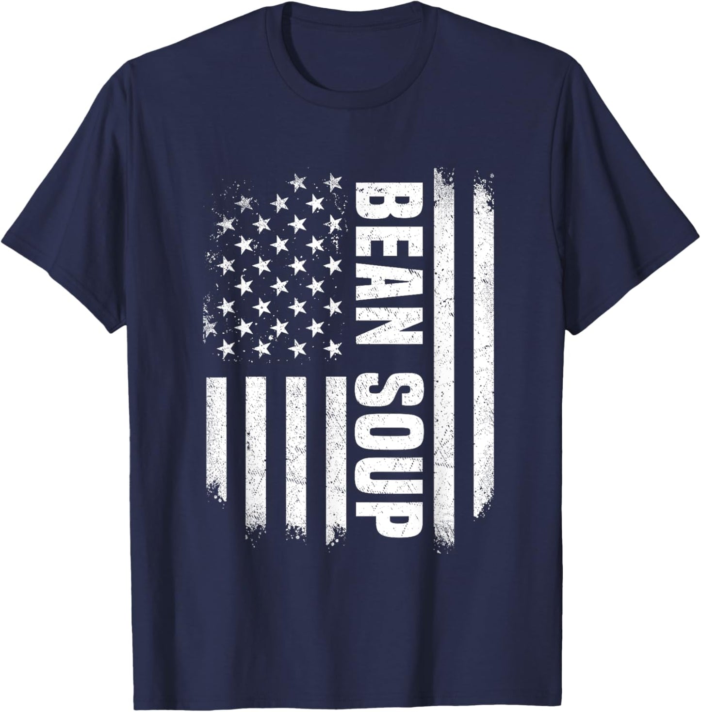 American Flag Bean Soup Outfit Dry Beans Mix USA T-Shirt - T-Shirt | Navy