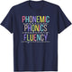 Spring Easter Reading Teacher Science of Reading T-Shirt - T-Shirt | Navy