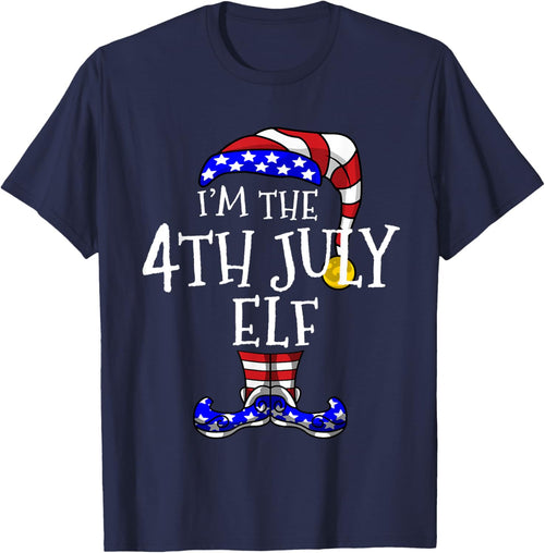 4th July Elf Patriotic Gnomes Christmas July Funny Cute