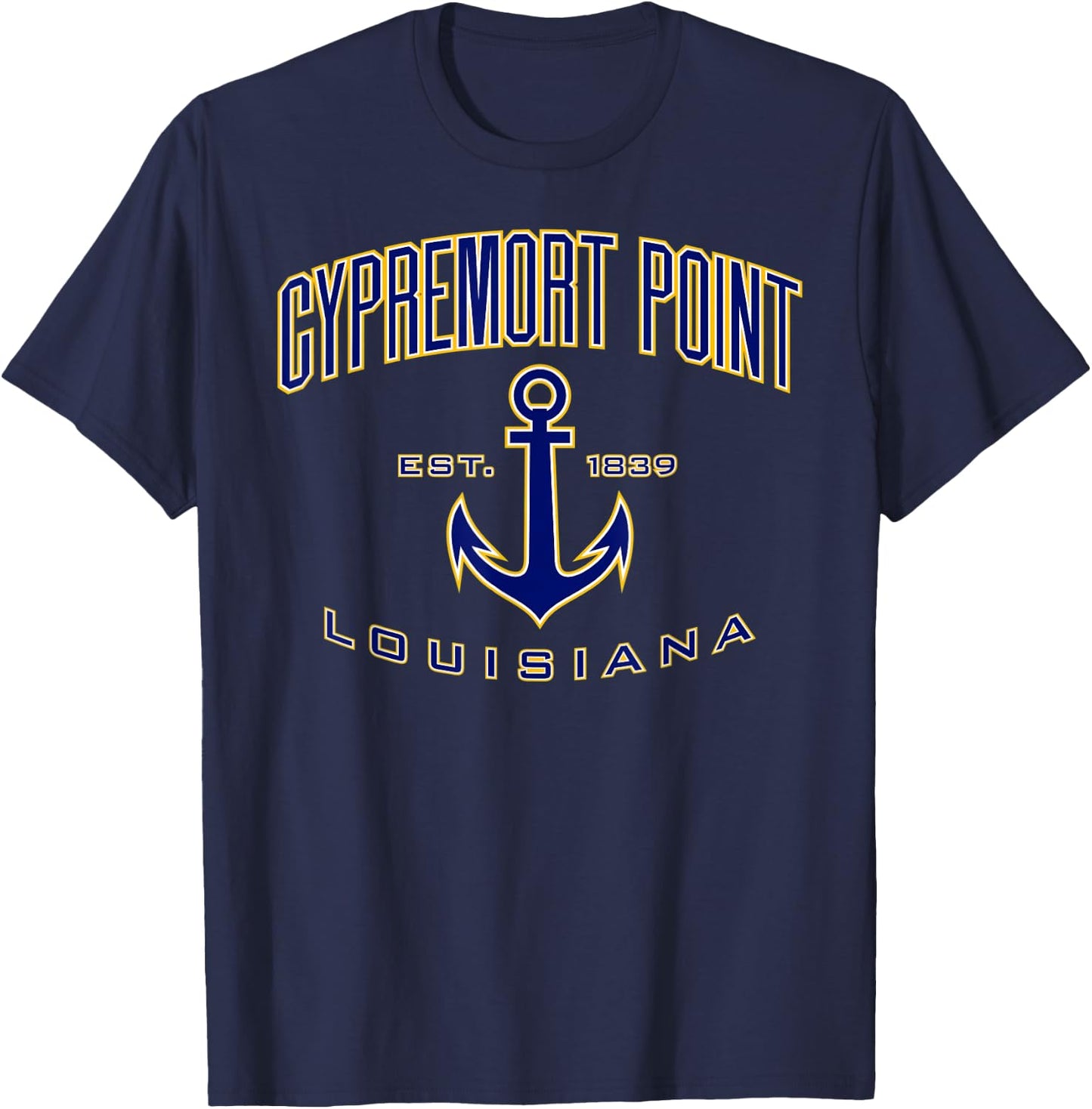 Cypremort Point LA T-Shirt - T-Shirt | Navy