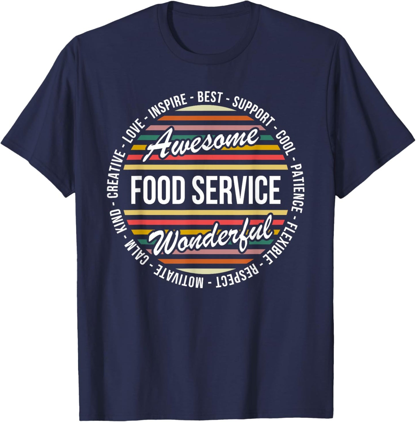 Food Service Shirts Funny Dietary Week Appreciation T-Shirt - T-Shirt | Navy