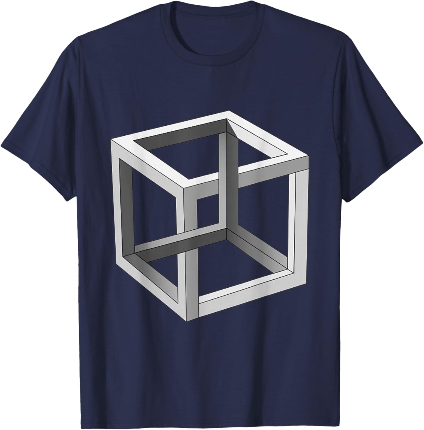Optical Illusion T-Shirt - T-Shirt | Navy