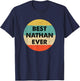 Nathan Name T-Shirt - T-Shirt | Navy