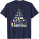 Oh Chemistree Funny Christmas Tree Chemical Science Teacher Women Kids T-Shirt - T-Shirt | Navy