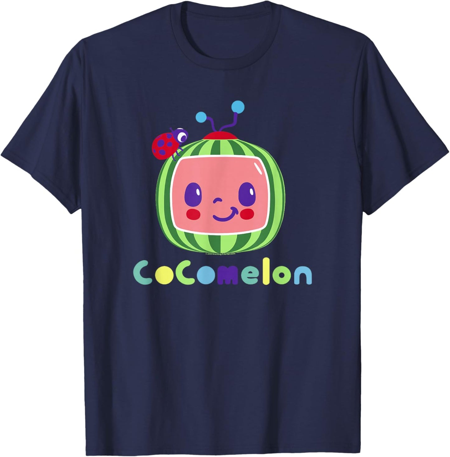 CoComelon Classic Centered Smile T-Shirt - T-Shirt | Navy