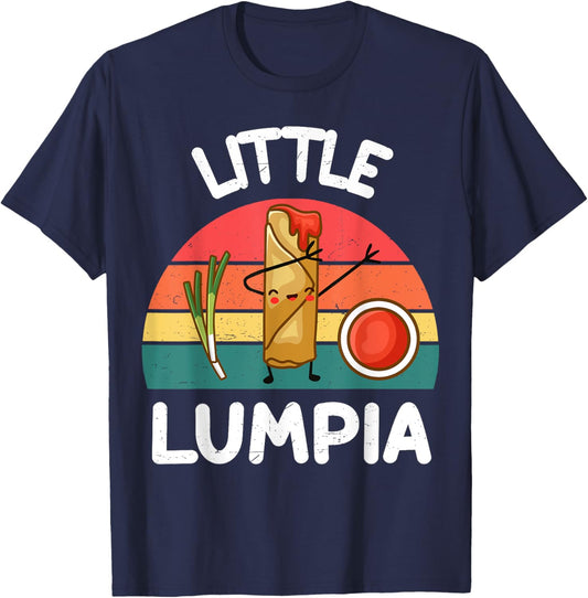 Toddler Boys Little Lumpia Cute Baby Girls Filipina Filipino T-Shirt - T-Shirt | Navy