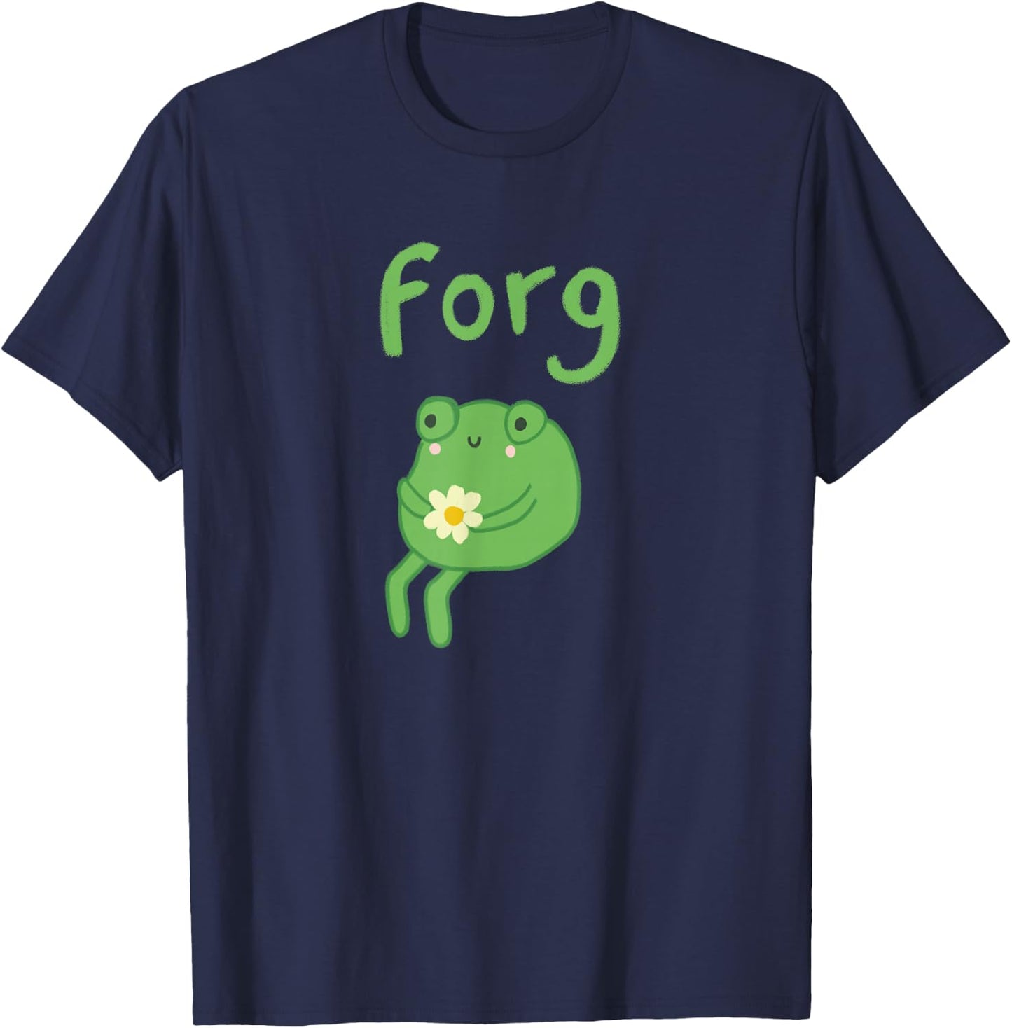 Frog Cake Meme Cute Aesthetic Forg T-Shirt - T-Shirt | Navy