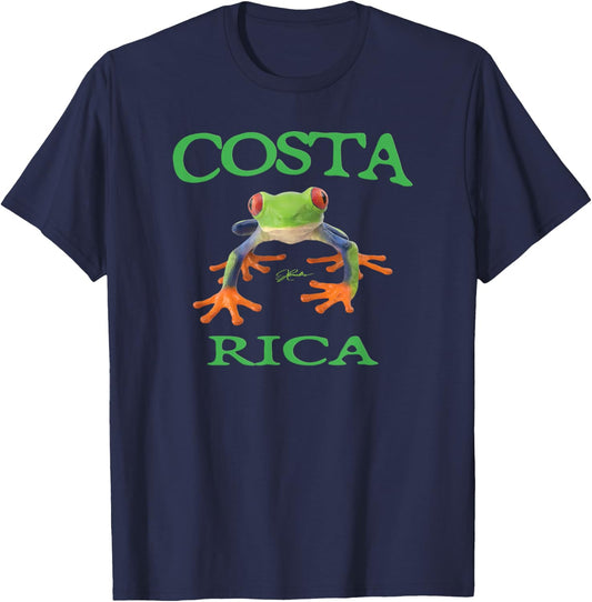 JCombs: Costa Rica Red-Eyed Tree Frog T-Shirt - T-Shirt | Navy