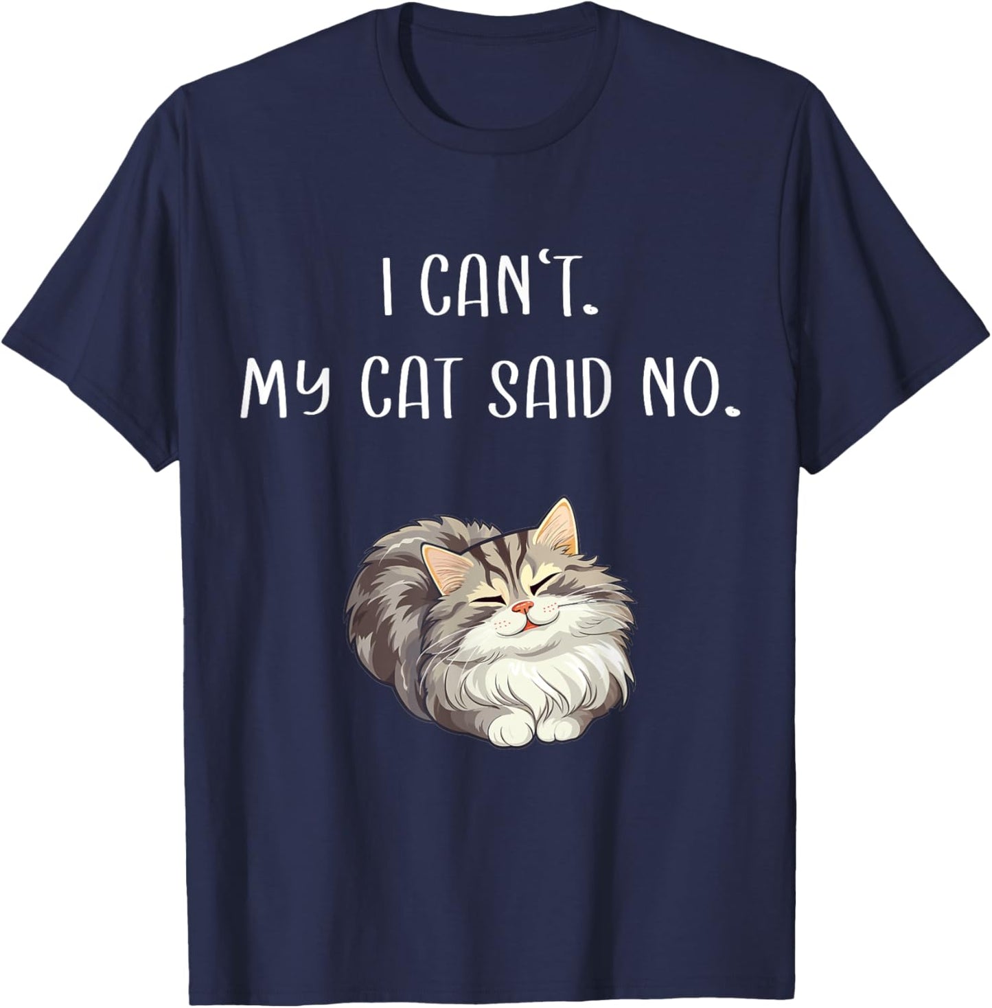 Siberian Kitten Sayings Owner For Sale Siberian Forest Cat T-Shirt - T-Shirt | Navy