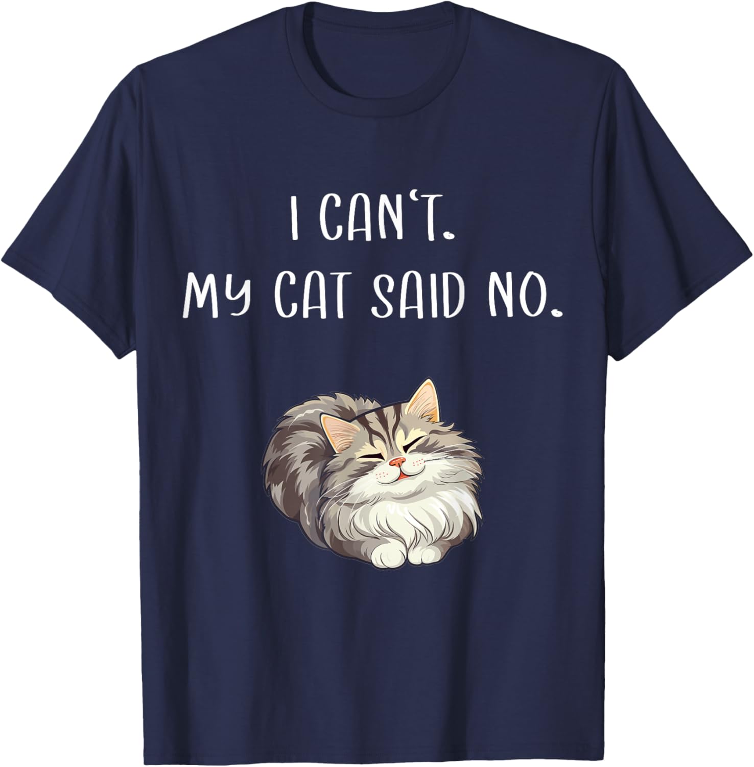 Siberian Kitten Sayings Owner For Sale Siberian Forest Cat T-Shirt - T-Shirt | Navy