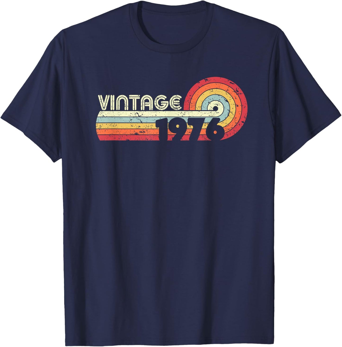 1976 Vintage Shirt, Birthday Gift . Retro Style T-Shirt - T-Shirt | Navy