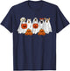 Dog Ghost Cute Dog Dressed As Ghost Funny Halloween Dog Women Kids T-Shirt - T-Shirt | Navy