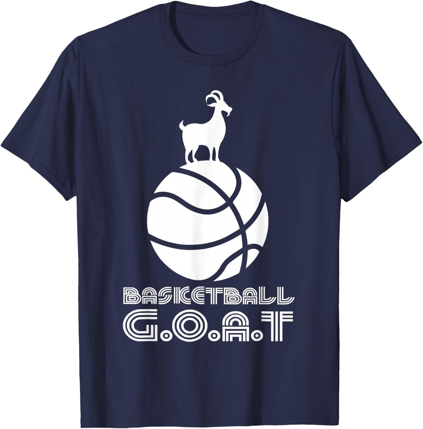 Funny Boys Basketball GOAT Kids Baller Youth Player Gift T-Shirt - T-Shirt | Navy