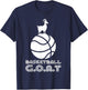 Funny Boys Basketball GOAT Kids Baller Youth Player Gift T-Shirt - T-Shirt | Navy