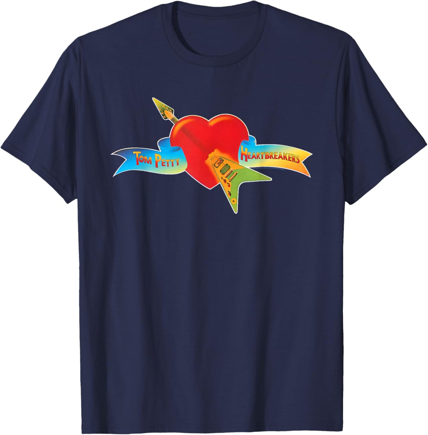Tom Petty and the Heartbreakers Classic Logo T-Shirt - T-Shirt | Navy