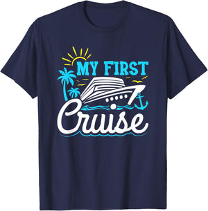 My First Cruise Family Cruise Kids Boys Cruising T-Shirt - T-Shirt | Navy