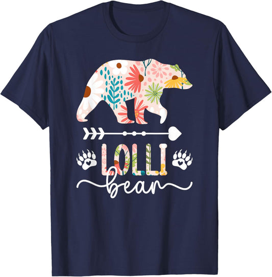 Lolli Bear Lolli Grandma Lolli Grandmother T-Shirt - T-Shirt | Navy