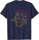 Disney Hot Ones Donald Duck Melting Face Retro Neon Outline T-Shirt - T-Shirt | Navy