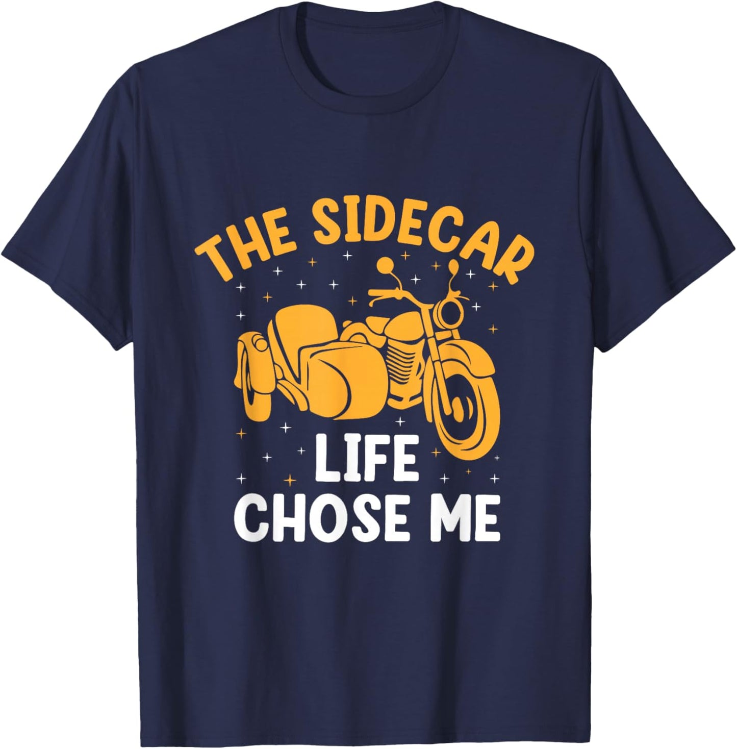 Sidecar Motorcycle Motorcyclist Bike Motorbike Sidecar Rider T-Shirt - T-Shirt | Navy