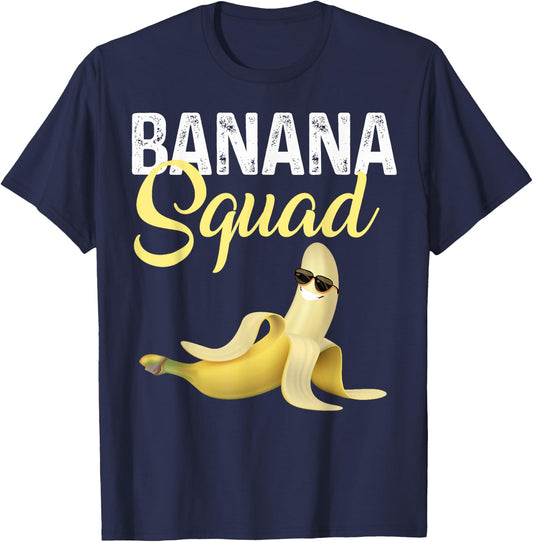 Cool Banana Squad Halloween Costume Banana Sunglusses Team T-Shirt - T-Shirt | Navy