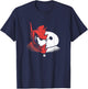 Disney Big Hero 6 Baymax Split Face Epic Shot Distressed T-Shirt - T-Shirt | Navy