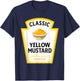 Yellow Mustard Funny Condiment Costume Party Matching T-Shirt - T-Shirt | Navy