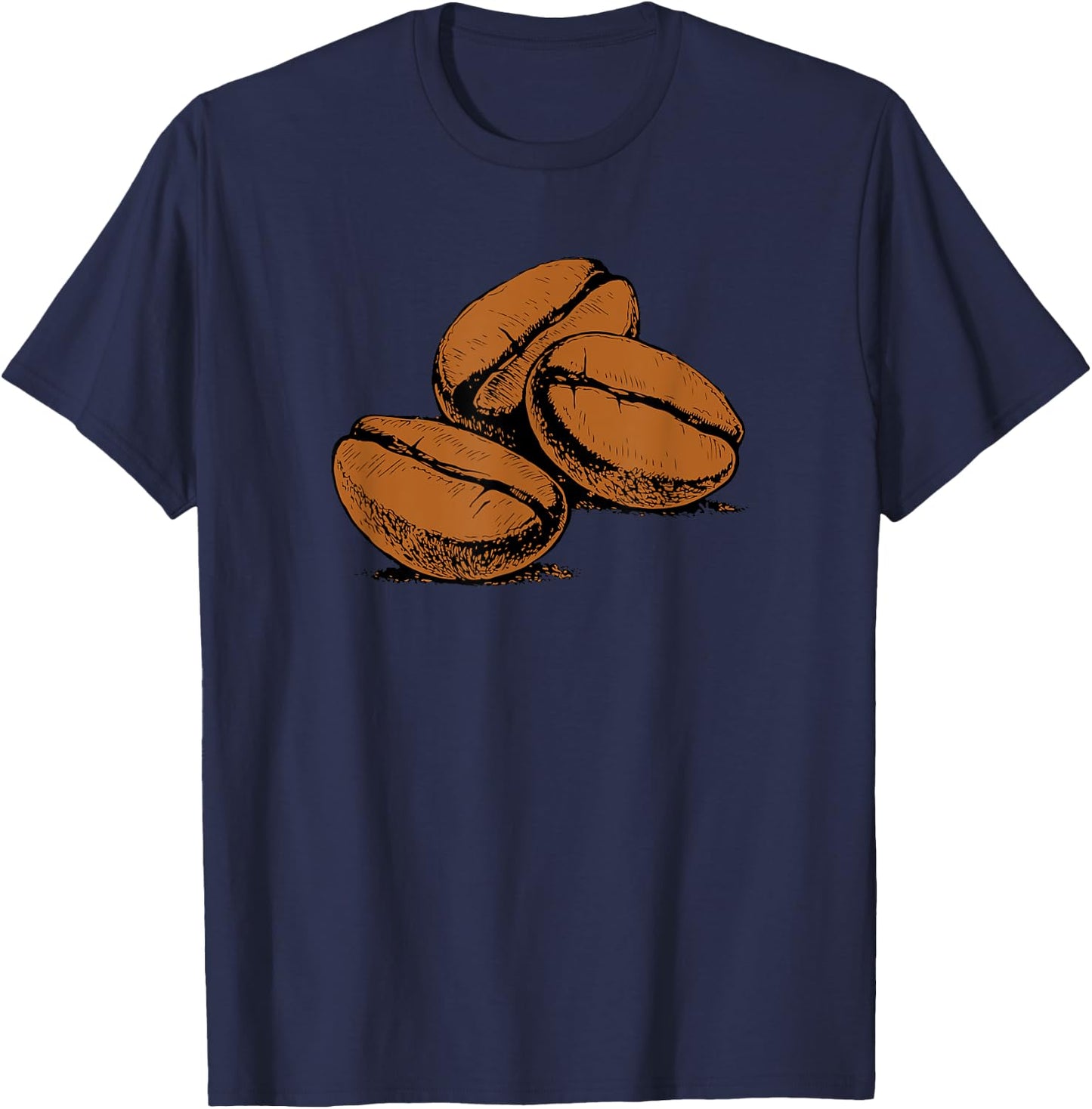 Coffee Lover - Caffeine Espresso Coffee Beans T-Shirt - T-Shirt | Navy