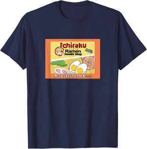 Naruto Shippuden Ichiraku Ramen Package Anime T-Shirt - T-Shirt | Navy