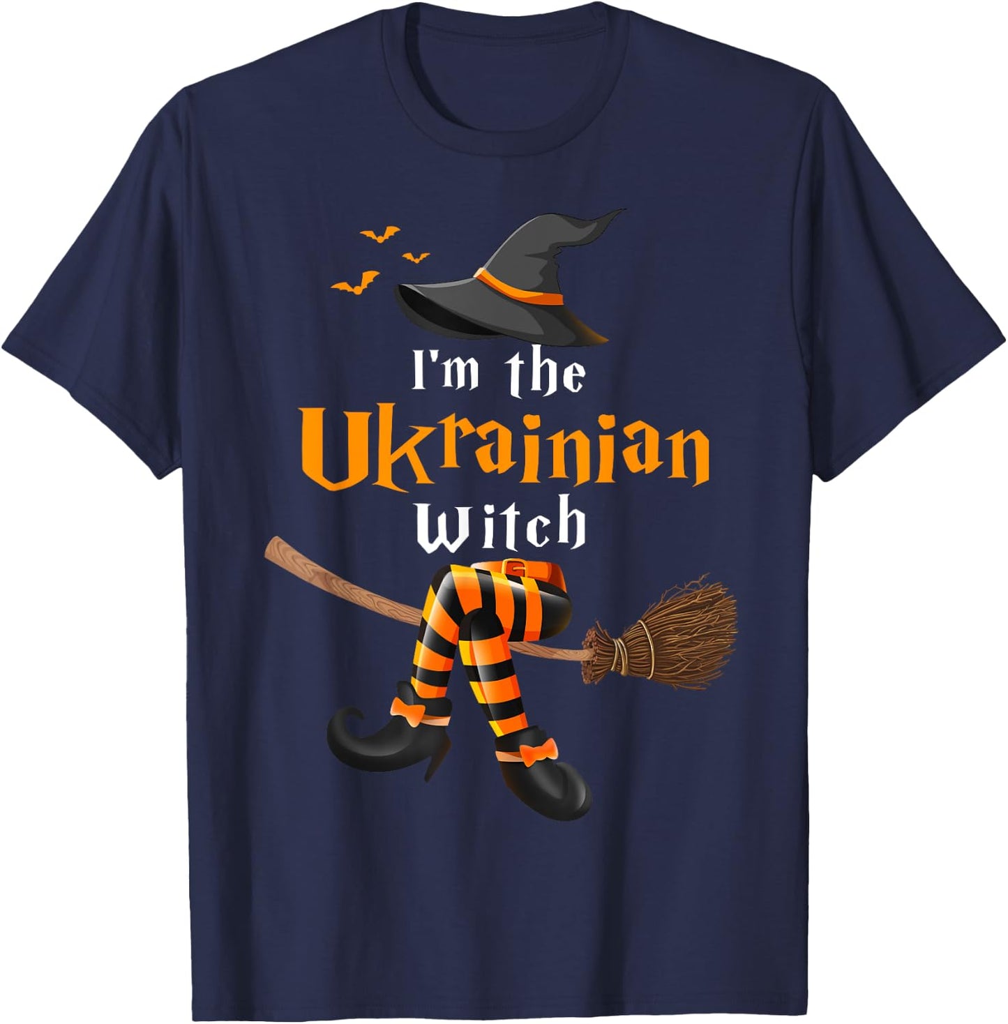 I'm The Ukrainian Witch Halloween Costume Witches T-Shirt - T-Shirt | Navy