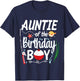 Auntie Fishing Birthday Boy Theme Auntie of the Birthday Boy T-Shirt - T-Shirt | Navy