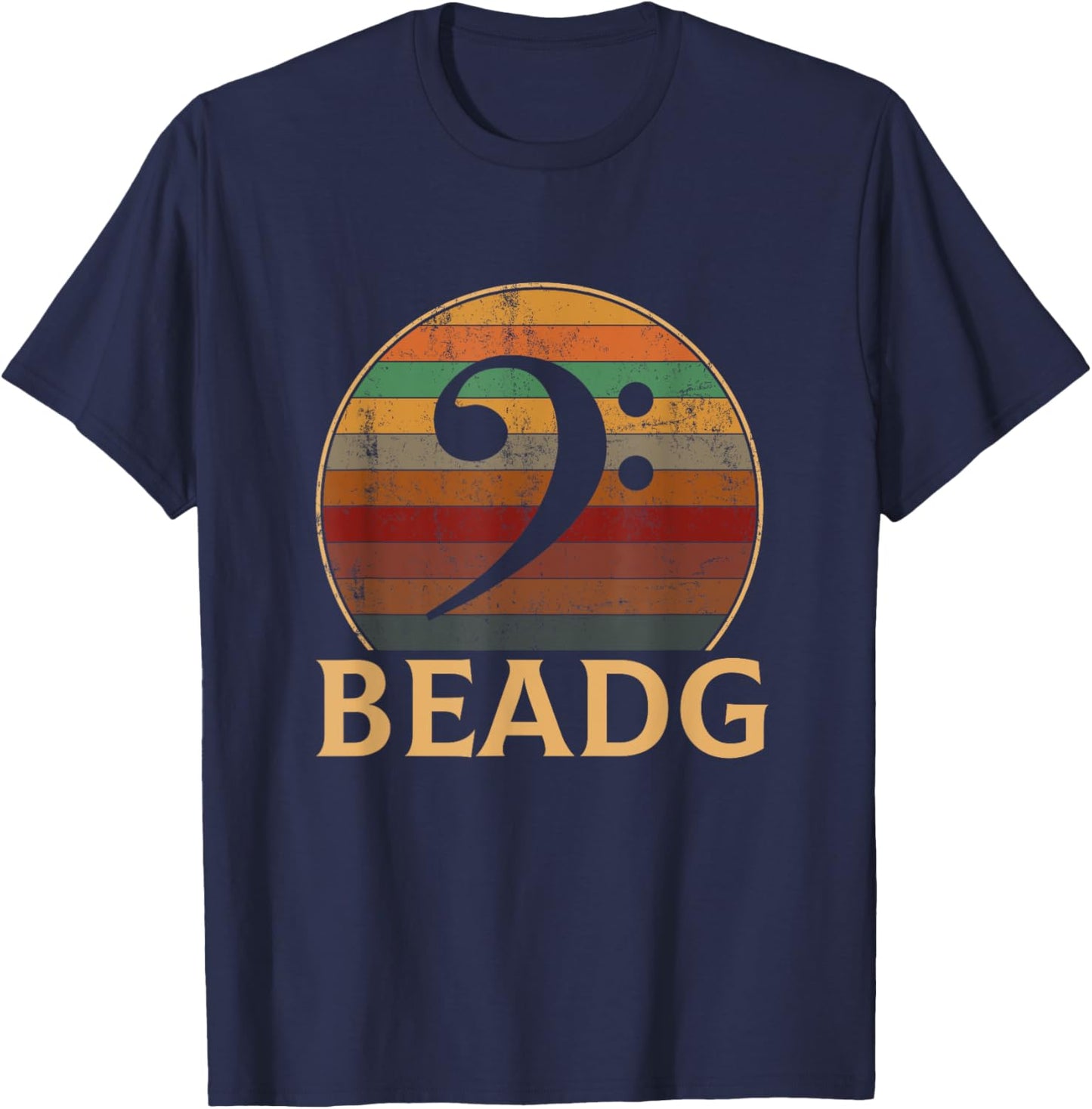 BEADG bassist Bass Clef T-Shirt - T-Shirt | Navy