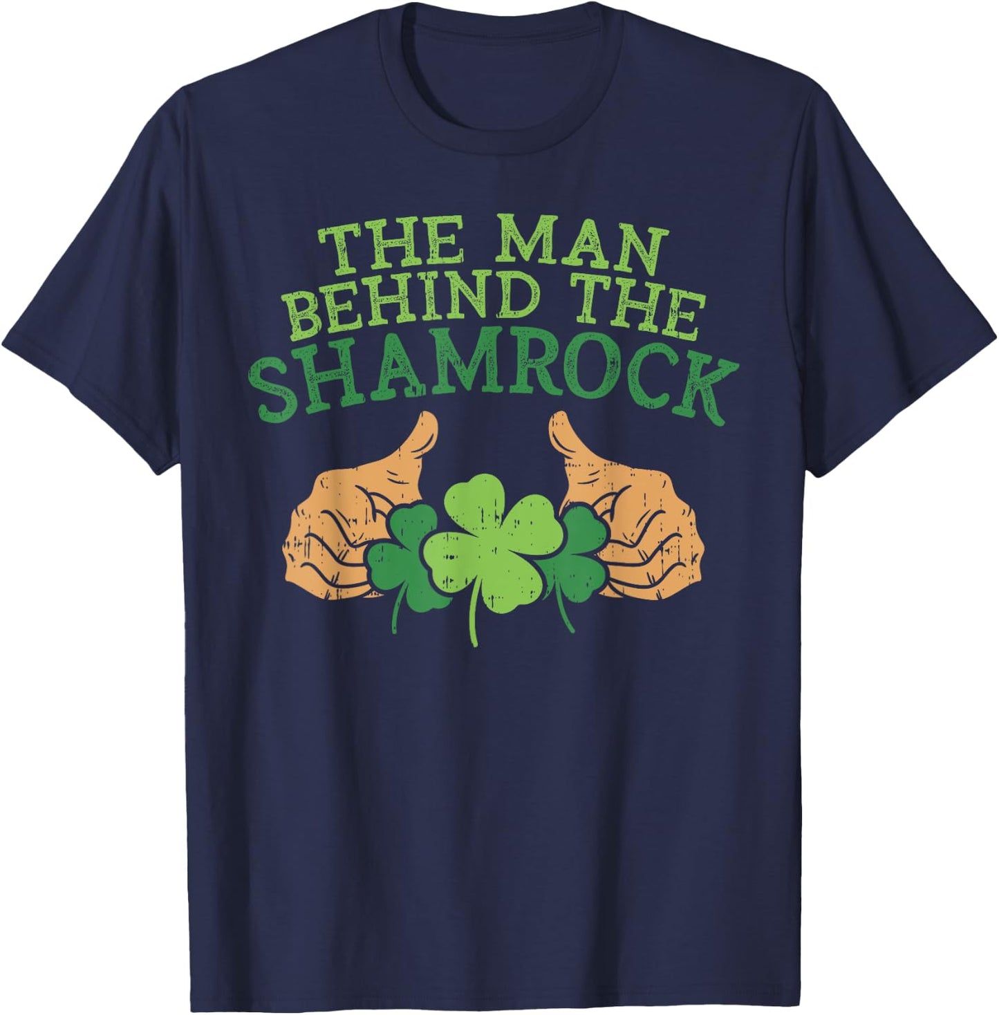 Funny St Patricks Day Pregnancy Announcement Dad Shirt Man T-Shirt - T-Shirt | Navy
