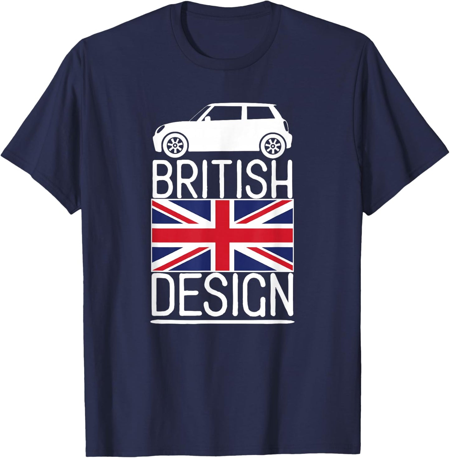 British Classic Car Mini T-Shirt - T-Shirt | Navy