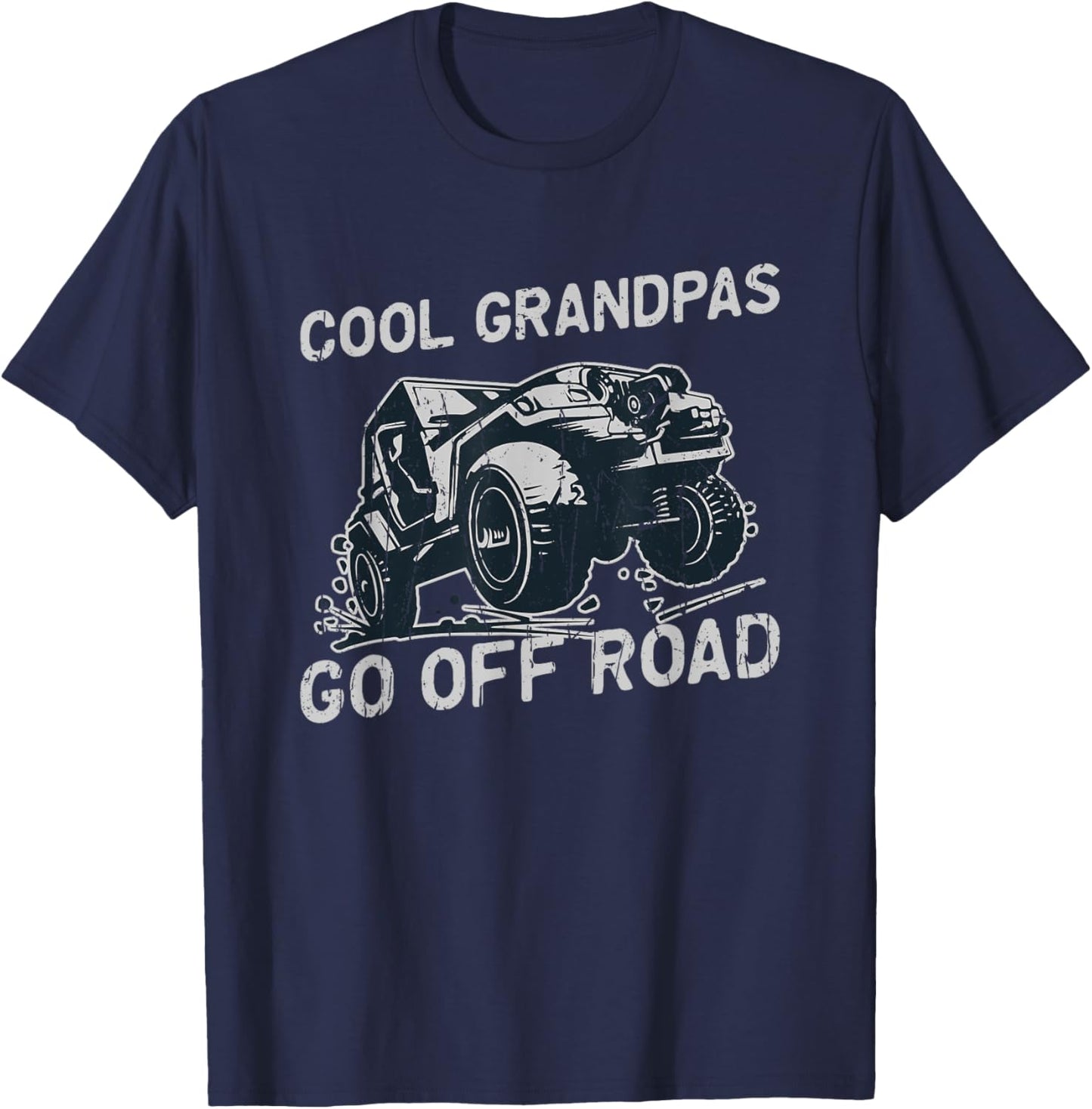 Cool grandpas go off road - offroading T-Shirt - T-Shirt | Navy
