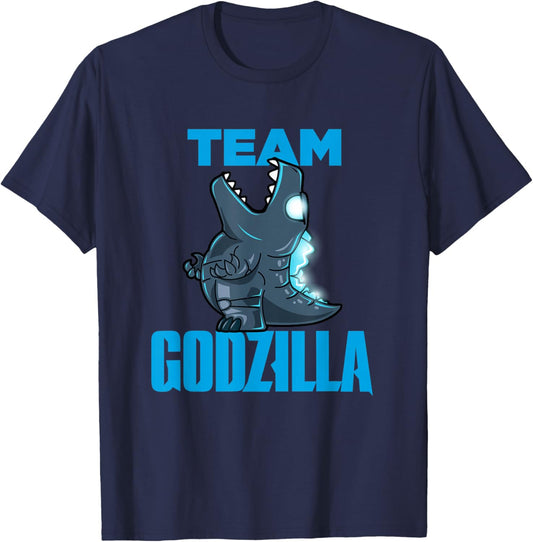 Godzilla vs Kong - Official Team Godzilla Cutesy Version T-Shirt - T-Shirt | Navy