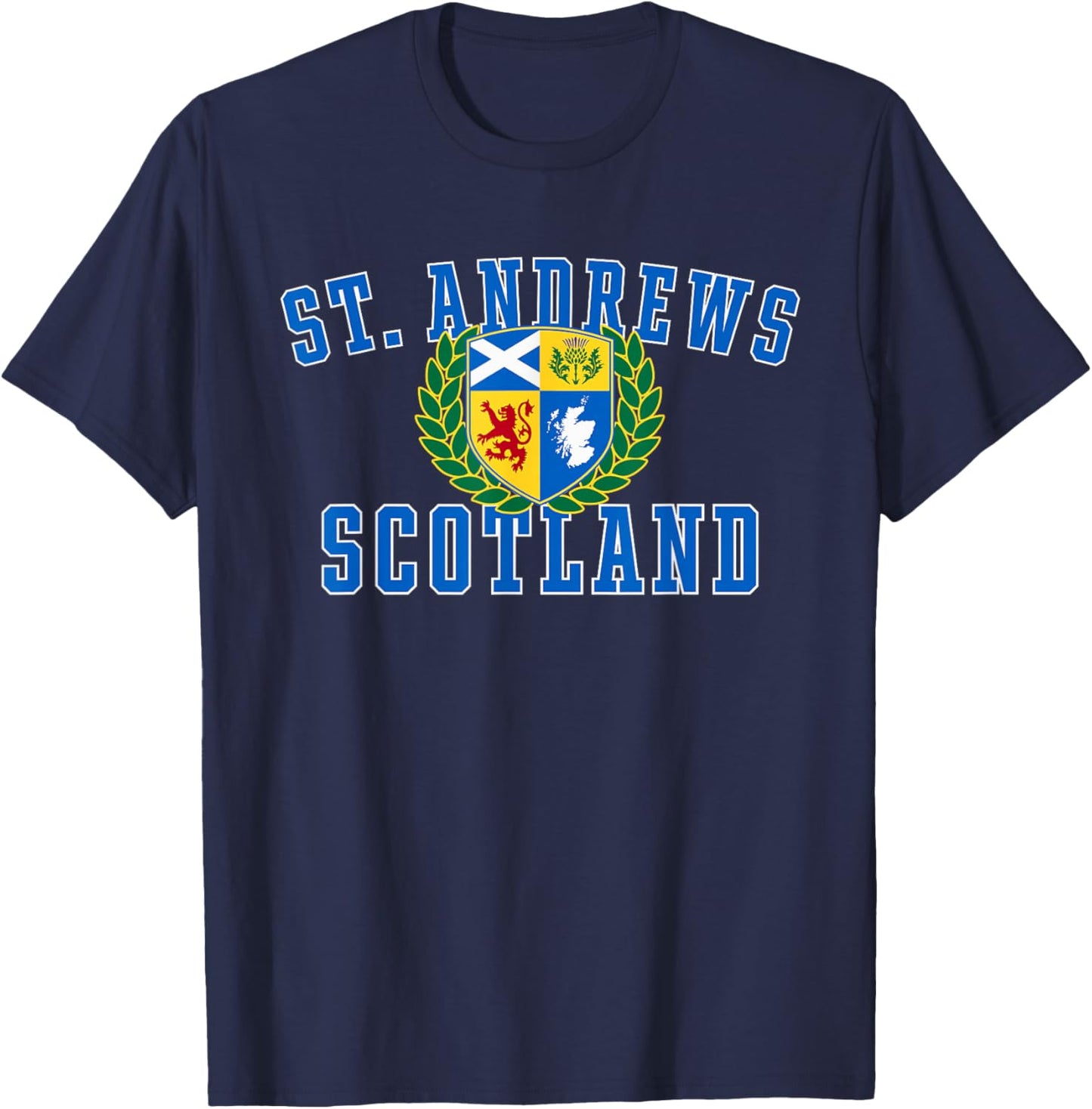 St. Andrews Scotland Crest T-Shirt - T-Shirt | Navy