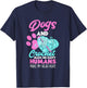 Dogs and Crochet Make Me Happy Funny Crocheting T-Shirt - T-Shirt | Navy