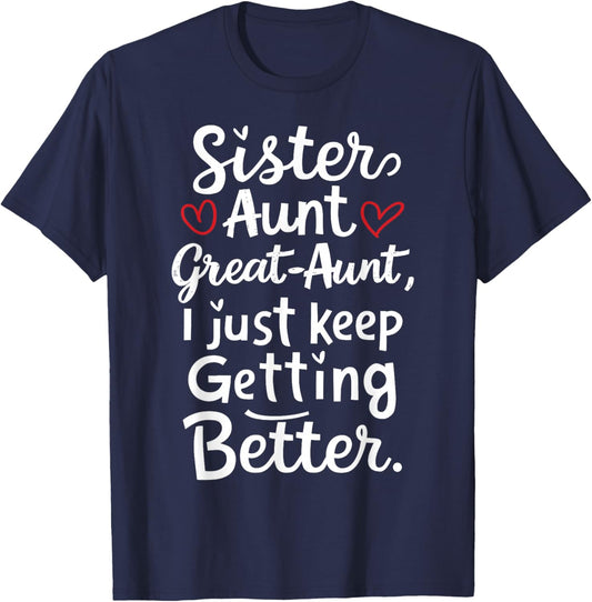 Mother's Day from Grandkids Sister Aunt Great Aunt T-Shirt - T-Shirt | Navy