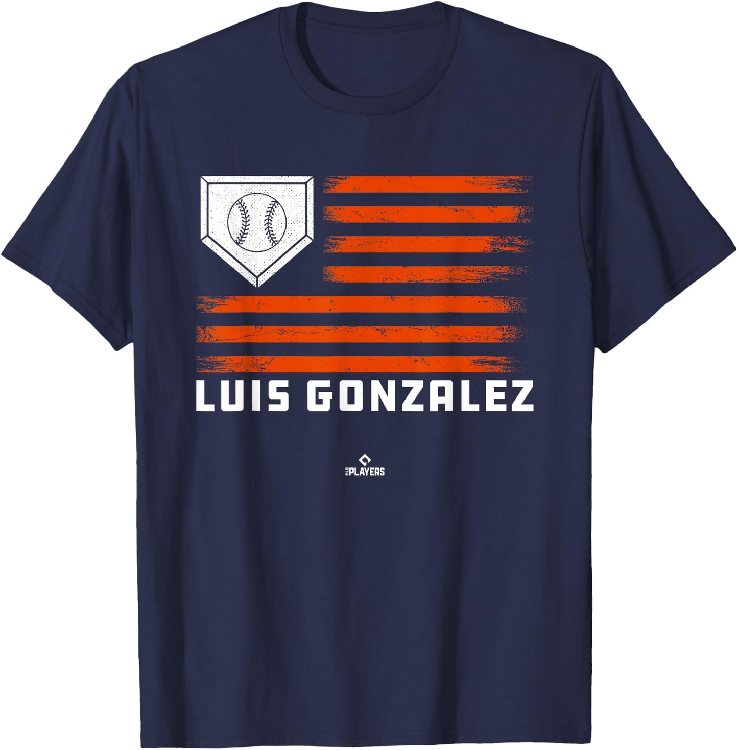 Vintage Flag Gameday Luis Gonzalez Prospect Baseball Fan T-Shirt - T-Shirt | Navy