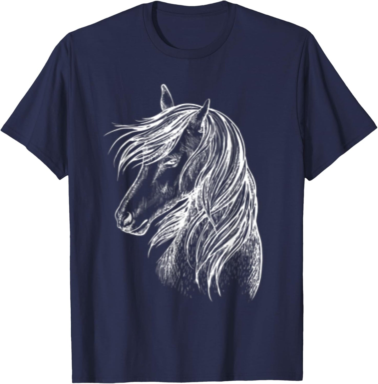Girls horses love riding horse box great beauty T-Shirt - T-Shirt | Navy