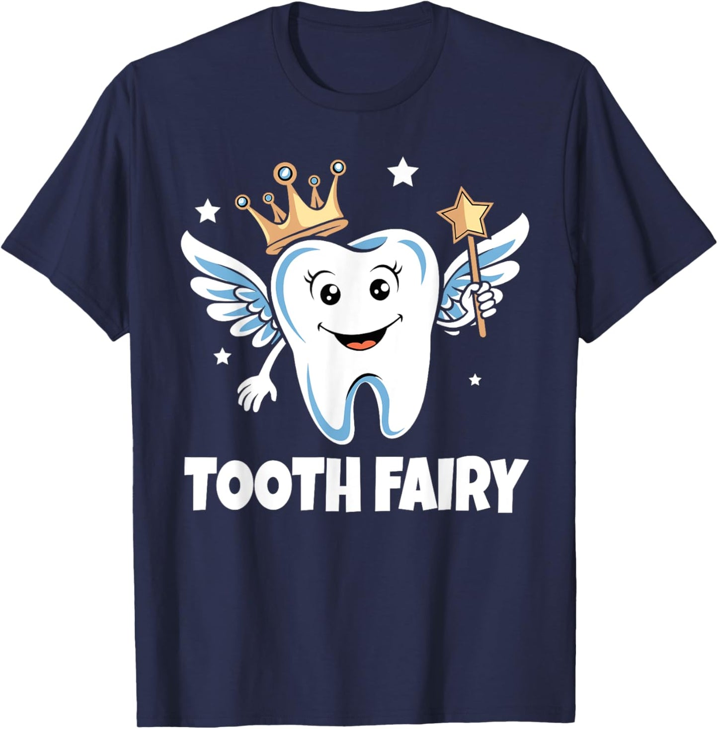 Dentist Tooth Fairy Dental School | & Girls Graphic T-Shirt - T-Shirt | Navy