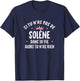 Woman Girlfriend Humour Personalized Gift Name Solène , Black, Female X-Small T-Shirt - T-Shirt | Navy