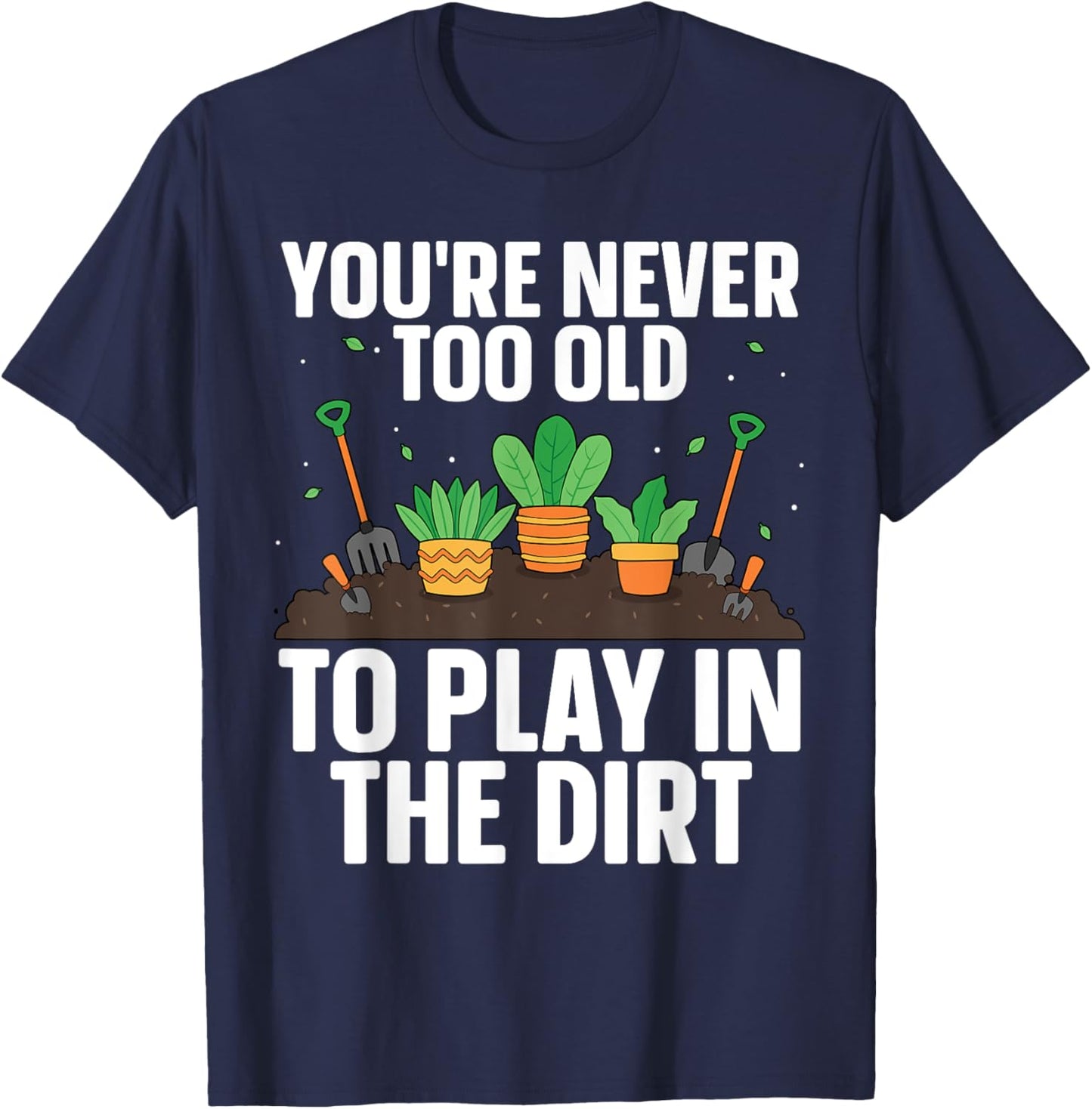Funny Gardening Art Women Indoor Garden Plant Lovers T-Shirt - T-Shirt | Navy