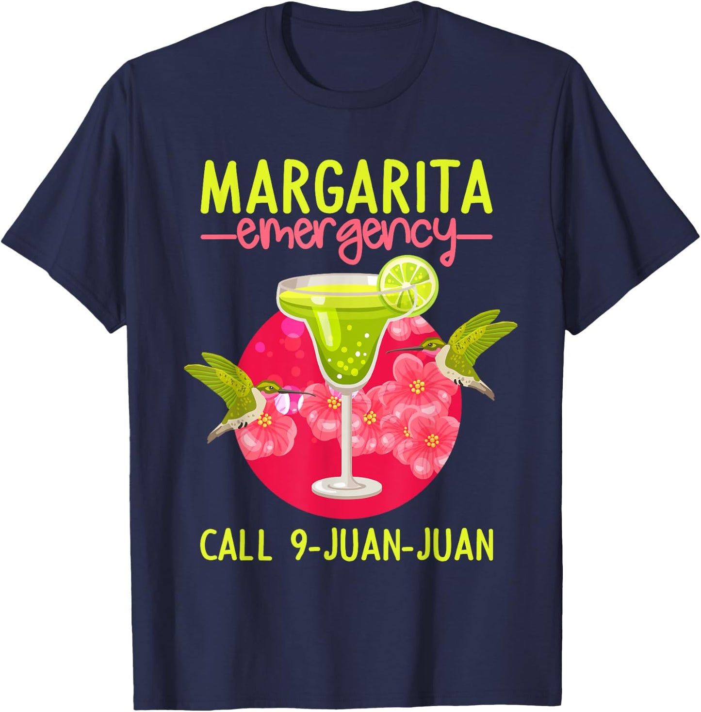 Margarita Emergency Shirt Mexican Fiesta Funny Cinco de Mayo T-Shirt - T-Shirt | Navy