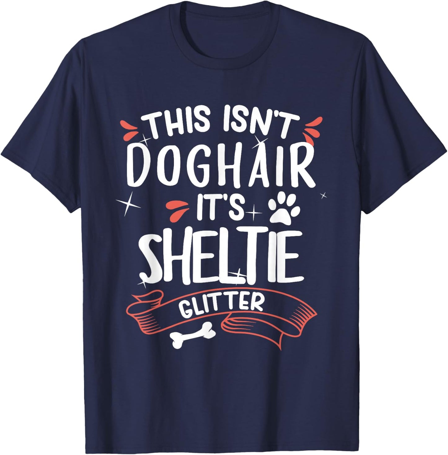Shetland Sheepdog Shirt Men Women Sheltie Dog Mom Dog Lover T-Shirt - T-Shirt | Navy